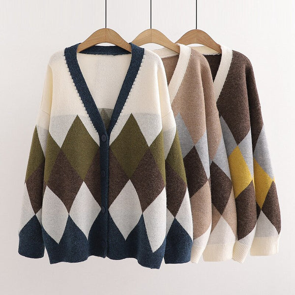 Bella Plaid Casual Sweater
